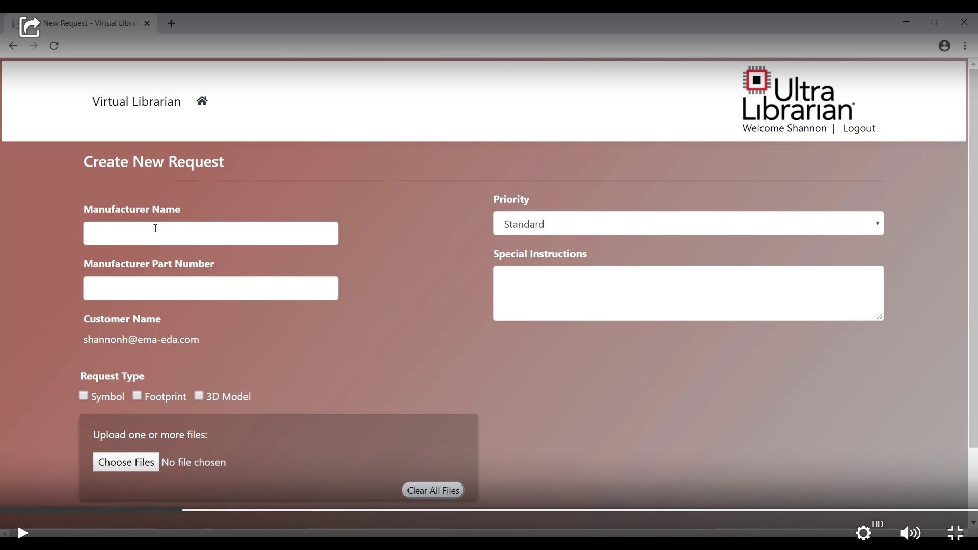 UL’s Virtual Librarian Service dashboard